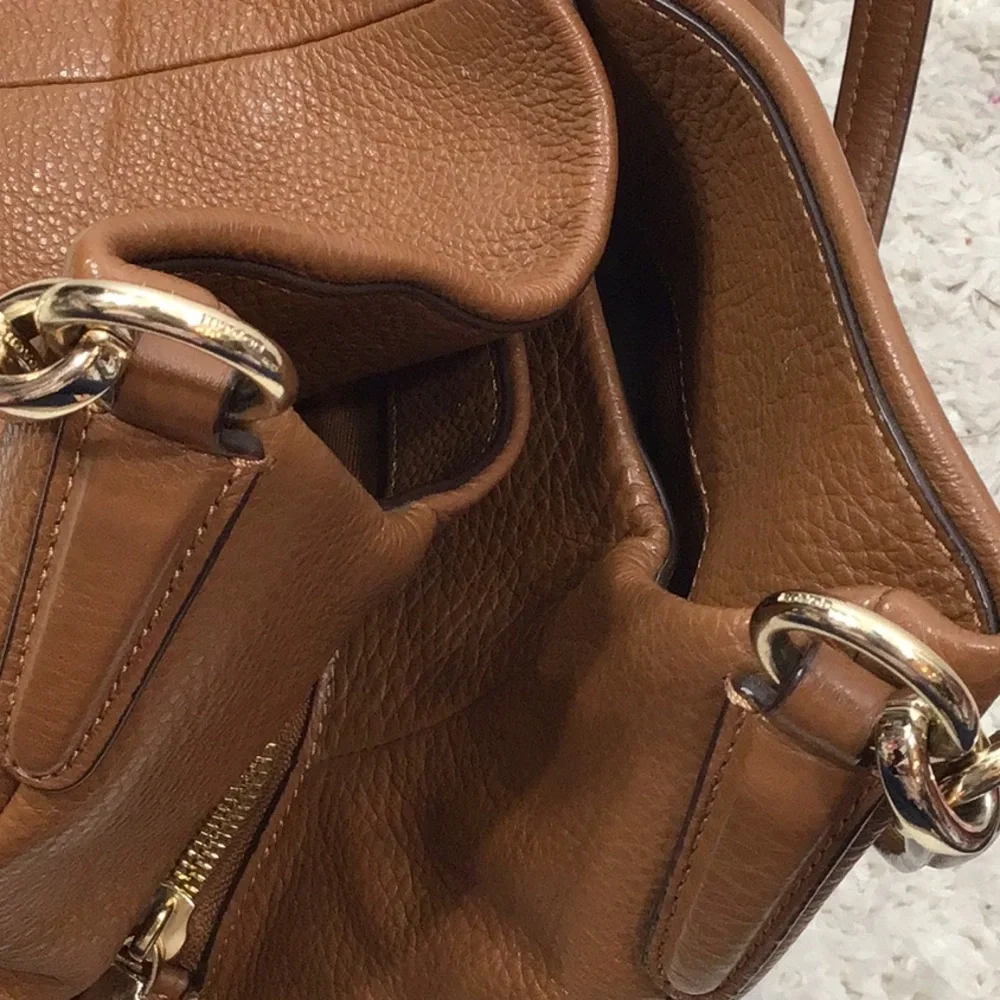 Coach Madison Phoebe cognac shoulder bag